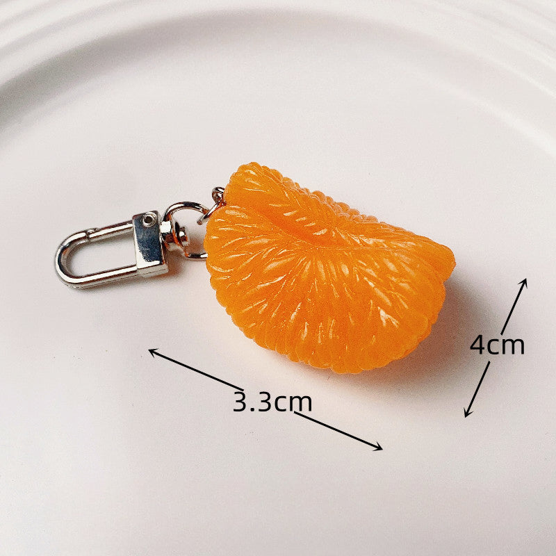 Wholesale Simulation PVC Simulation Fruit Keychain