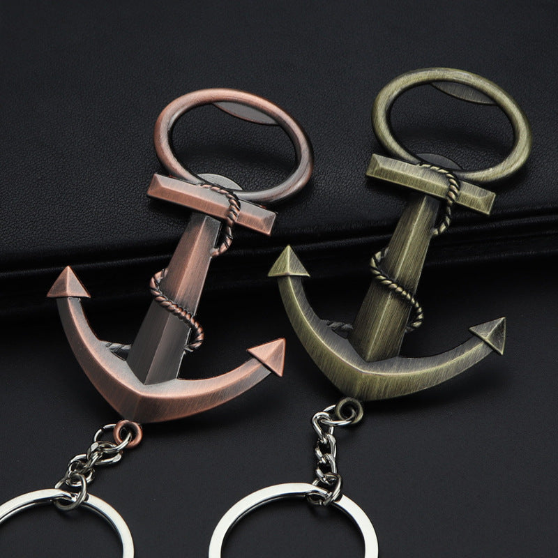 Wholesale Nautical Rudder Bottle Opener Keychain