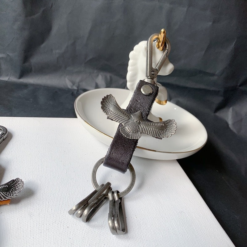 Wholesale Eagle Cowhide Keychains