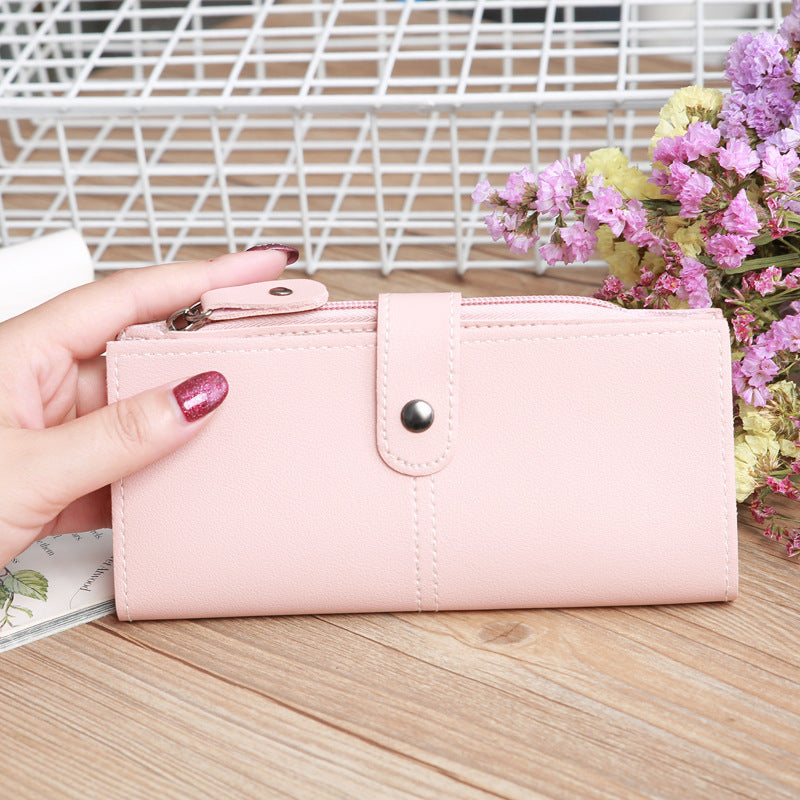 Billetera de moda horizontal larga de PVC larga al por mayor