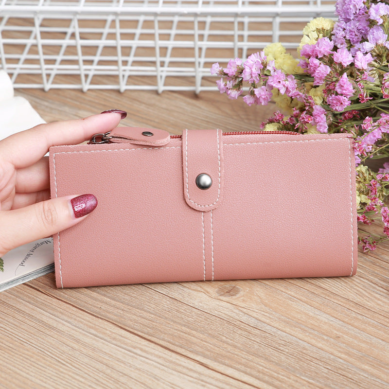 Billetera de moda horizontal larga de PVC larga al por mayor