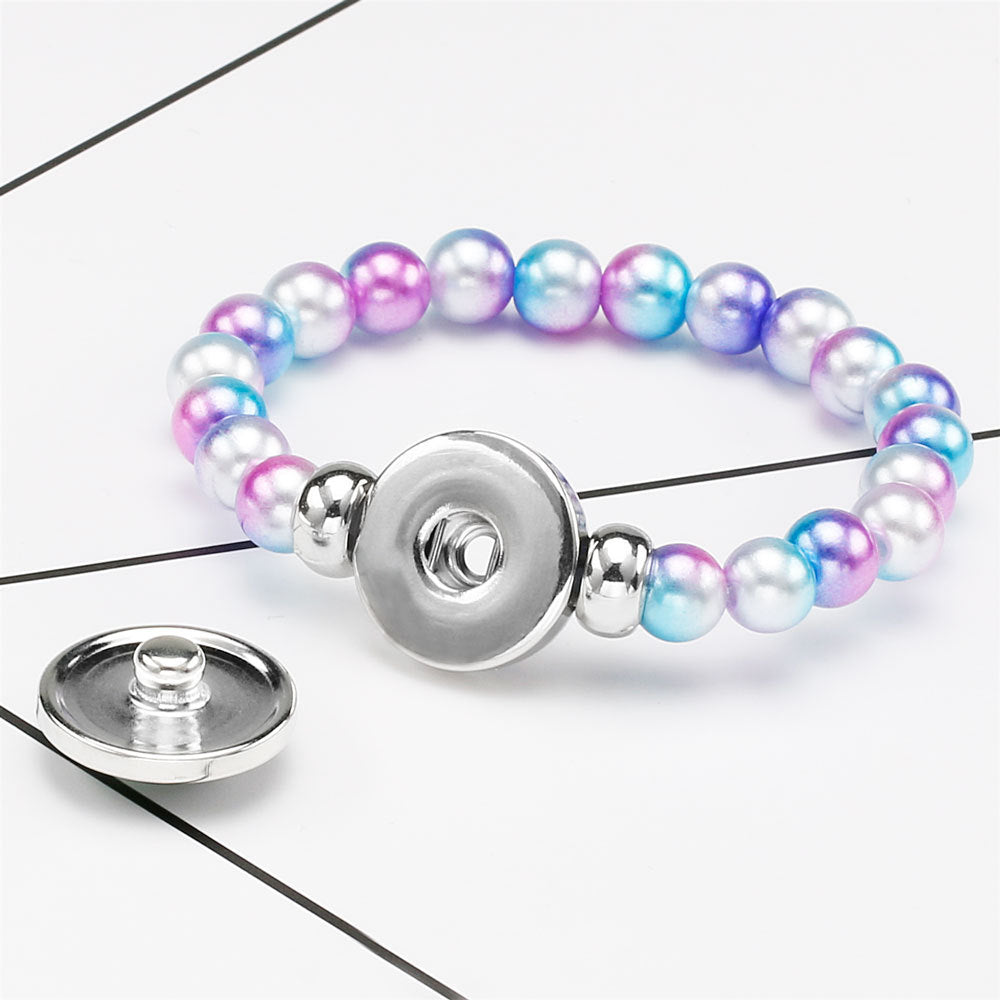 Wholesale MOM Heart Shaped Gemstone Alloy Bracelet