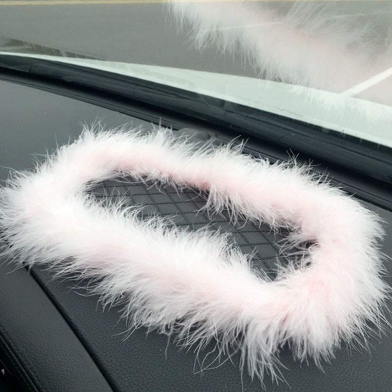 Wholesale Feather Anti-slip Mat Imitation Car Decoration