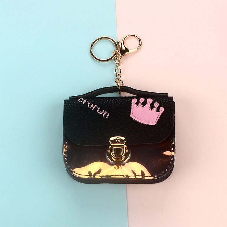 Wholesale PU Laser Zero Wallet Keychain