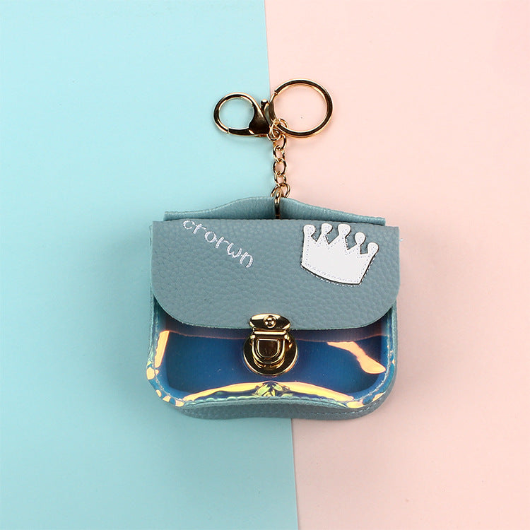 Wholesale PU Laser Zero Wallet Keychain