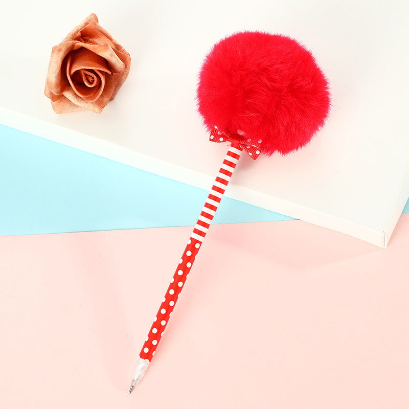 Wholesale Plastic Princess Hairball Ballpoint Pen