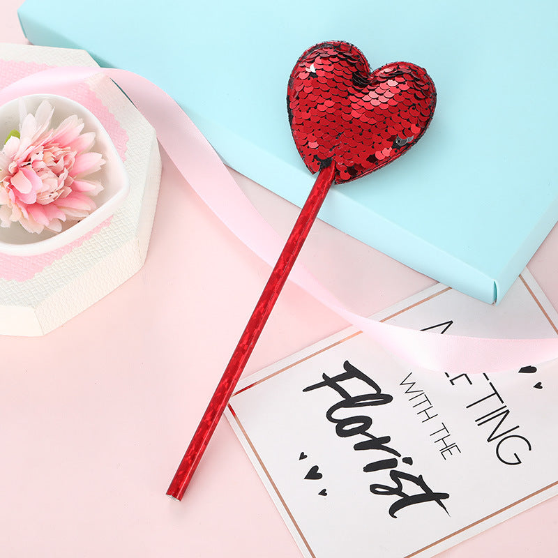 Bolígrafo tridimensional de tela de tela de lentejuelas de plástico al por mayor