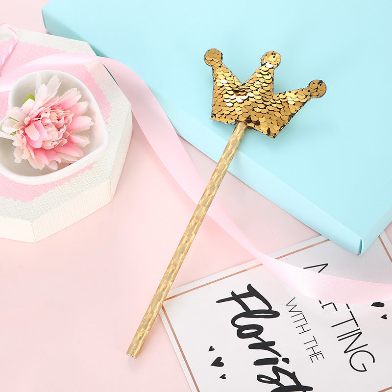 Bolígrafo tridimensional de tela de tela de lentejuelas de plástico al por mayor