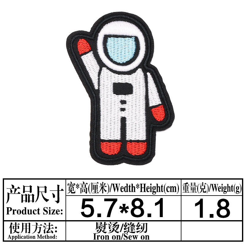 Wholesale Trendy Embroidered Space Astronaut Patch For Clothing DIY Accessory