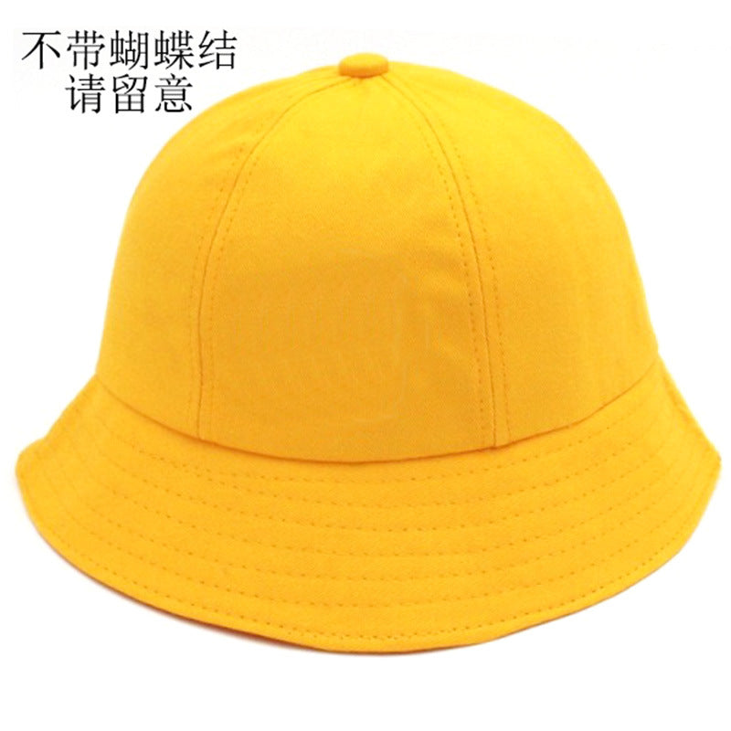 Wholesale Safety Yellow Cute Cotton Bucket Hat