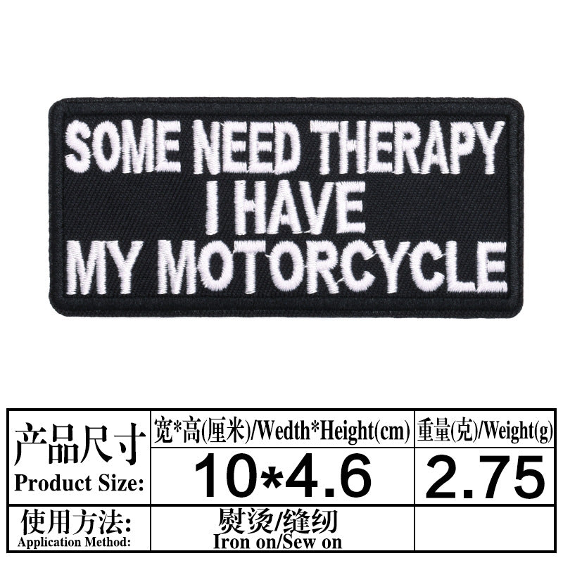 Wholesale Embroidered cloth patch hat accessories long strip English letter patch