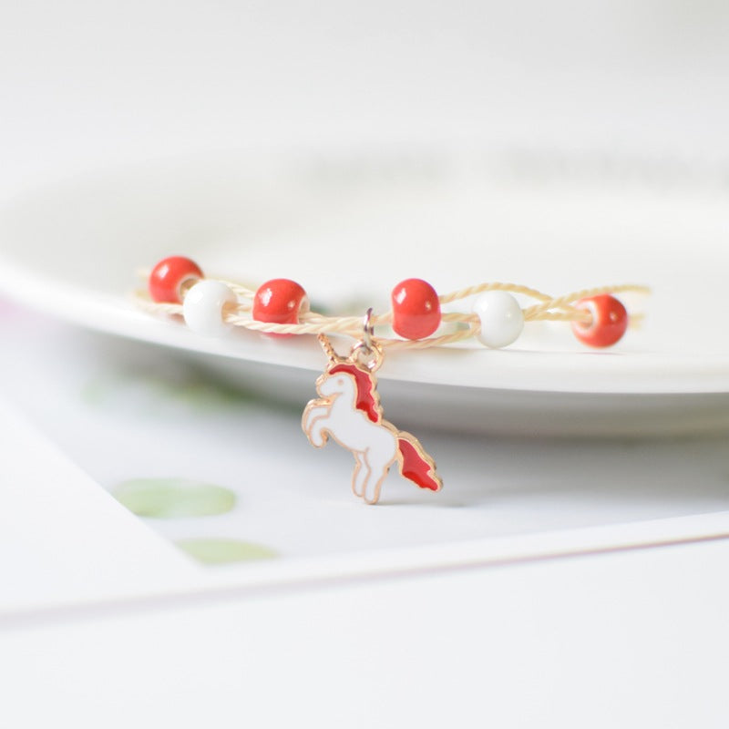 Wholesale Unicorn Carrot Key Ceramic Bracelet