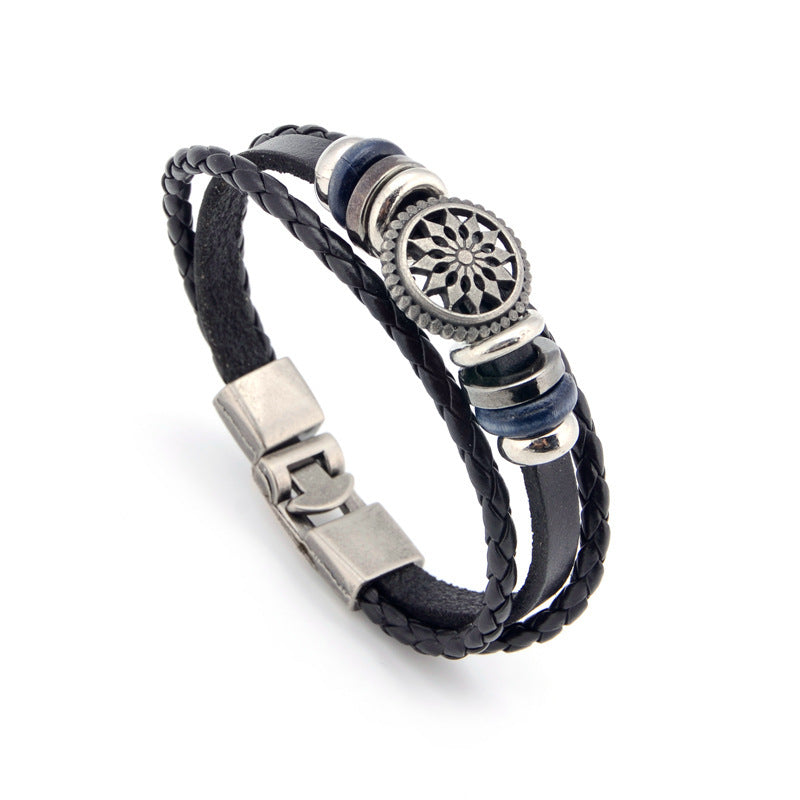 Wholesale Genuine Leather Woven Leather Bracelets