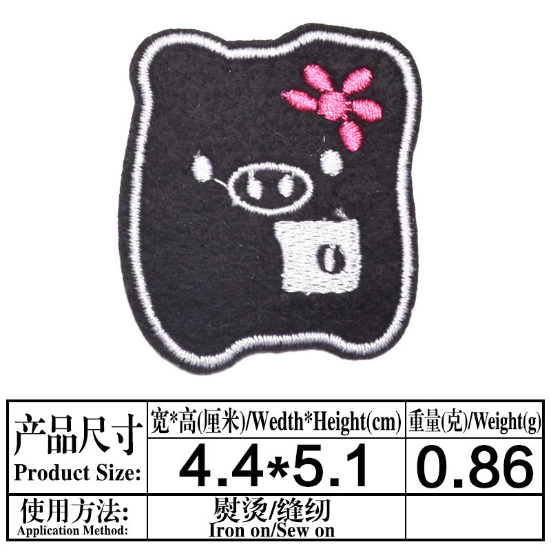 Wholesale Embroidered Cartoon Animal Patches Set 13 Cute Pig Designs Cloth Sew On Appliques For Clothing DIY And Resale OLY Exclusive