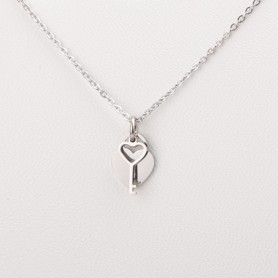 Wholesale Love Concentric Lock  Titanium Steel Necklace