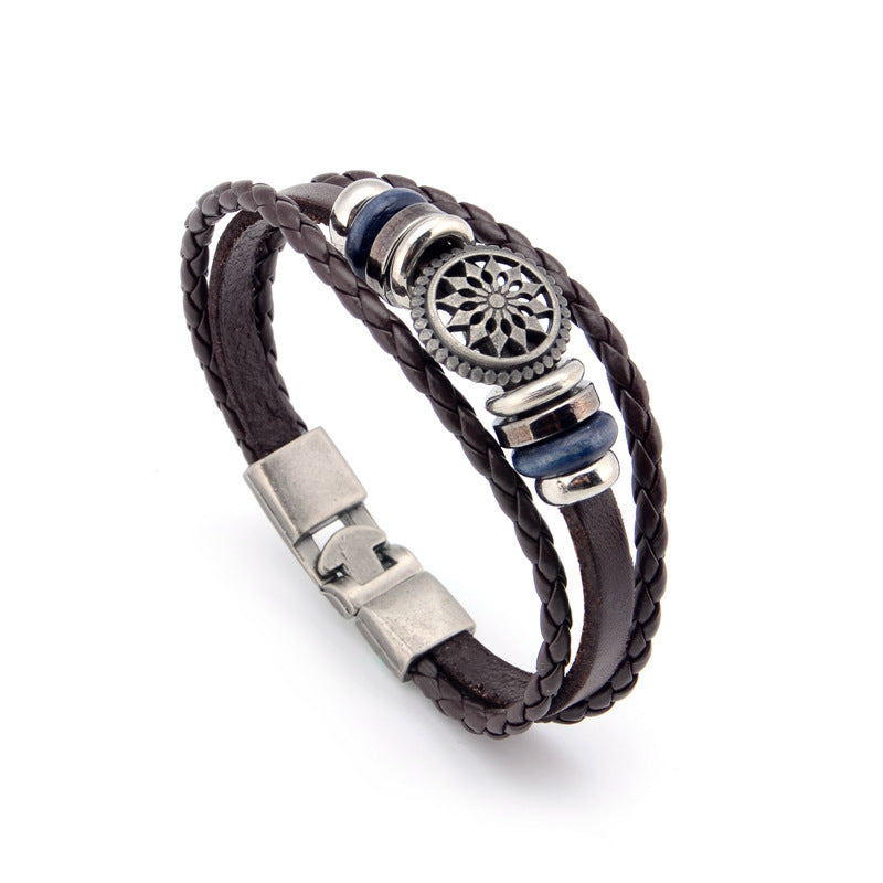 Wholesale Genuine Leather Woven Leather Bracelets