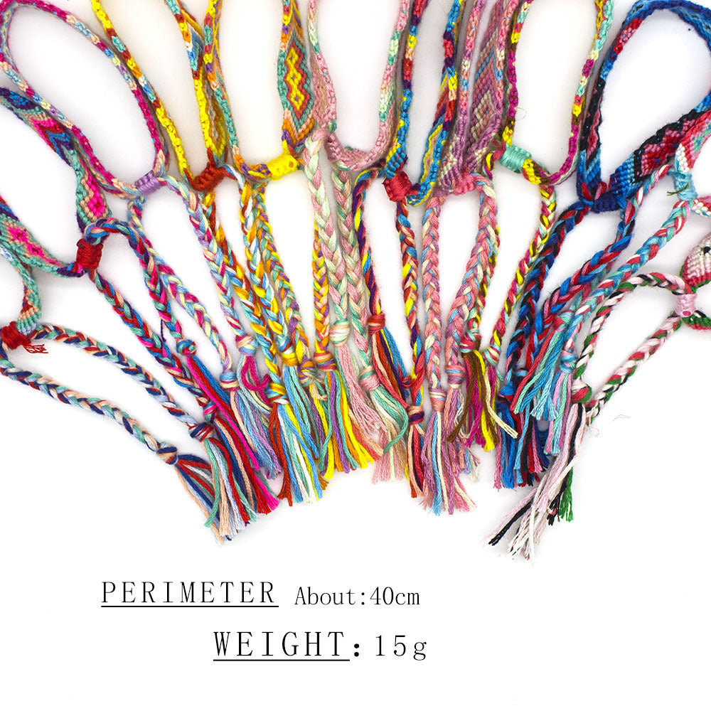 Wholesale ethnic style Cotton Braided Bracelet