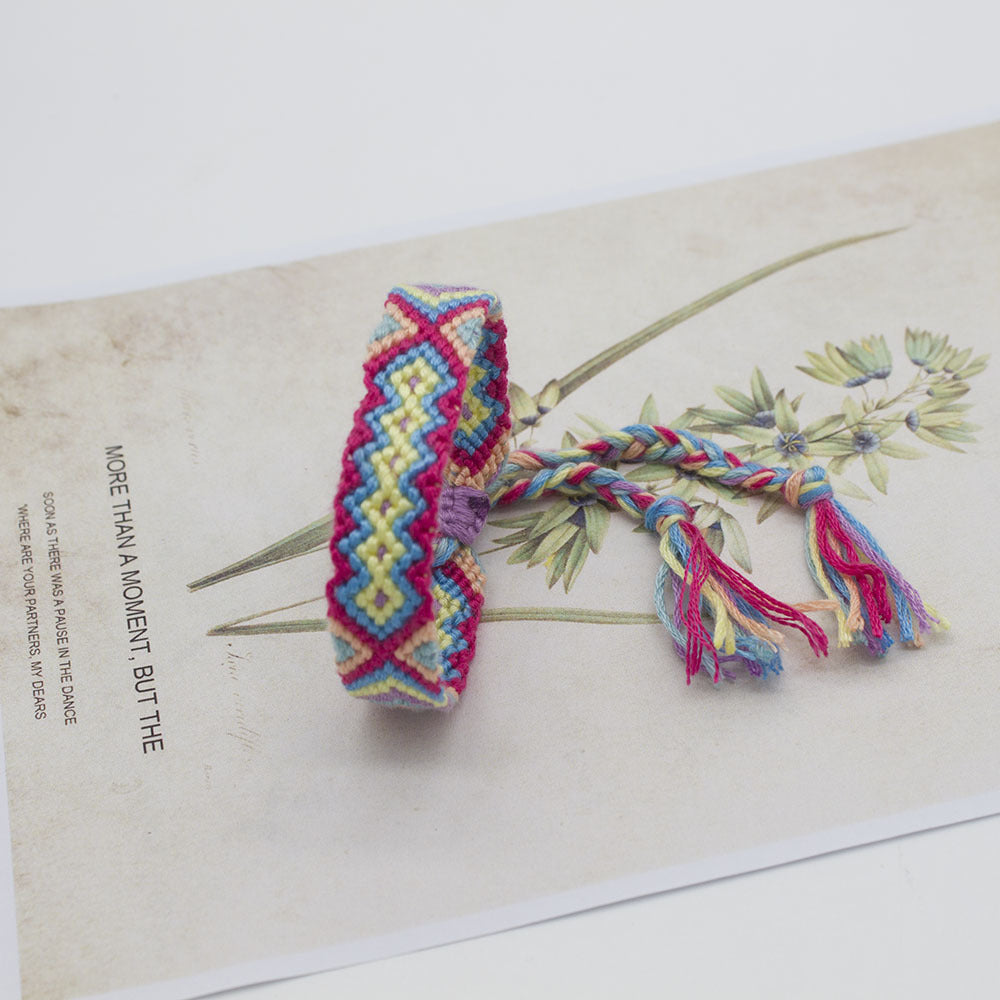 Wholesale ethnic style Cotton Braided Bracelet