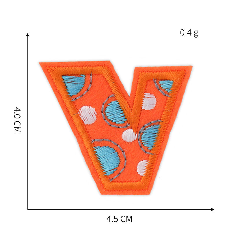 Wholesale Trendy Embroidered Letter Patches Yarn Cloth Sew On Appliques For Clothing DIY Craft Supply And Fashion Accessory Gift