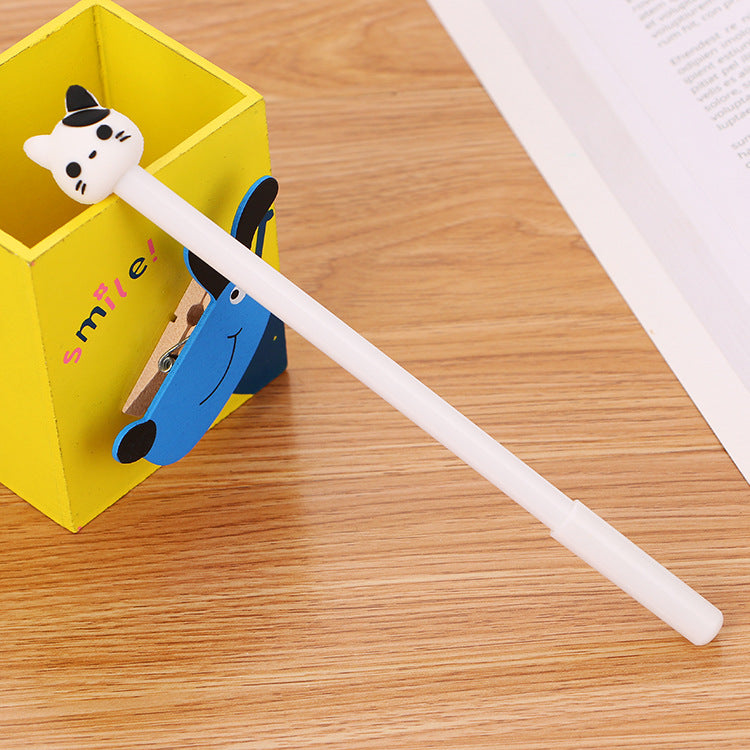 Wholesale Creative Cat Cartoon Plastic Gel Pen