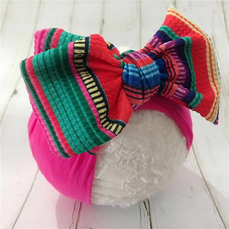 Wholesale Nylon Printed Baby Headband