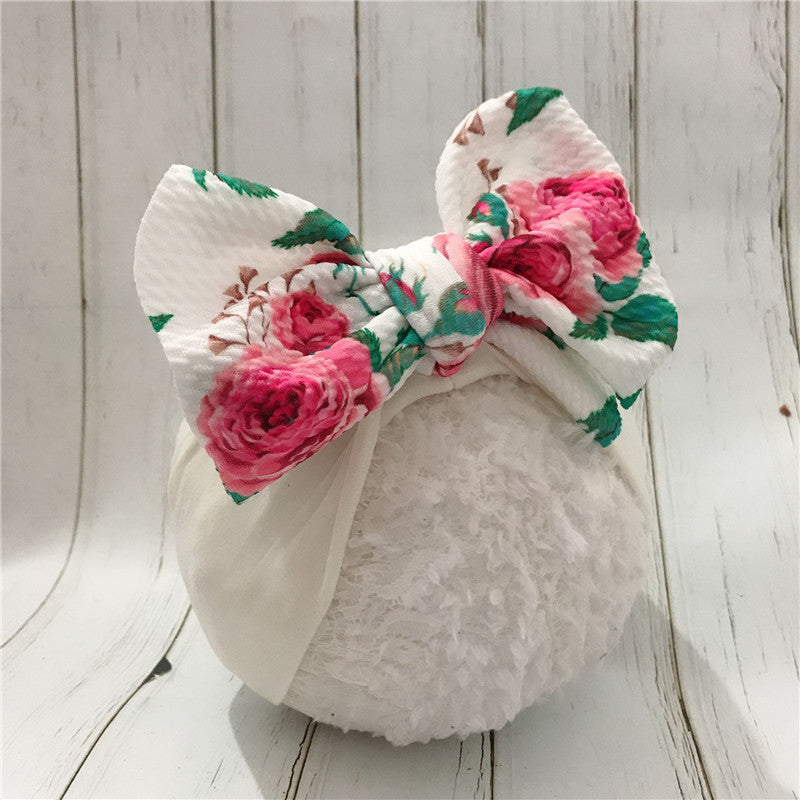 Wholesale Nylon Printed Baby Headband