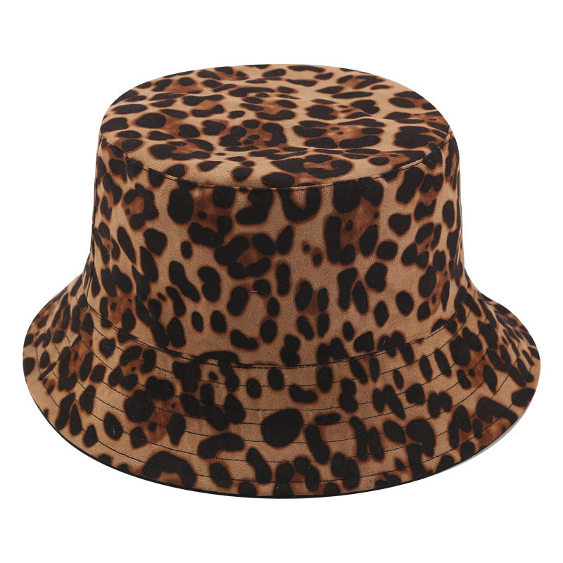 Wholesale Leopard Print Trendy Casual Sunshade Bucket Hat