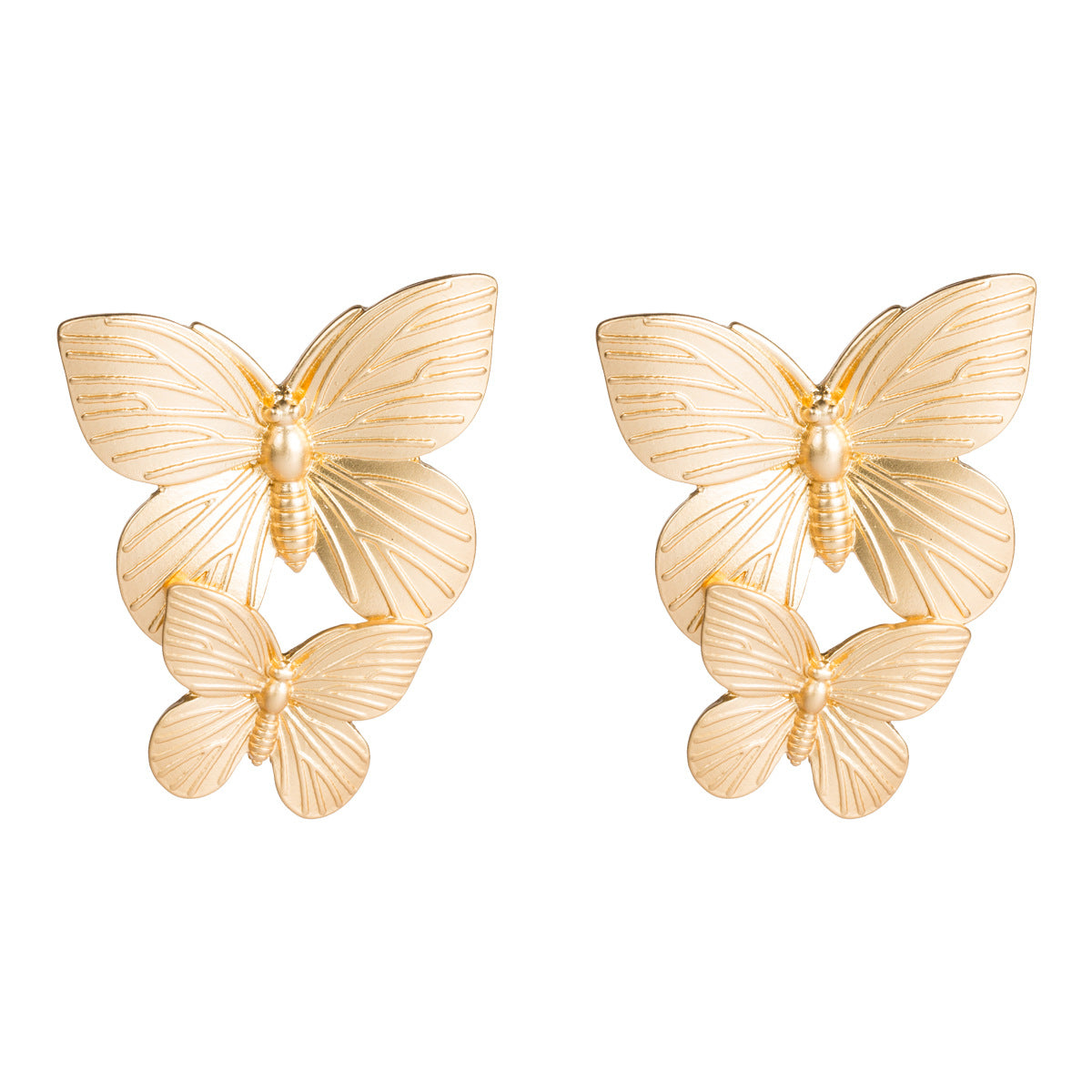 Wholesale of Two Butterfly Alloy Earrings