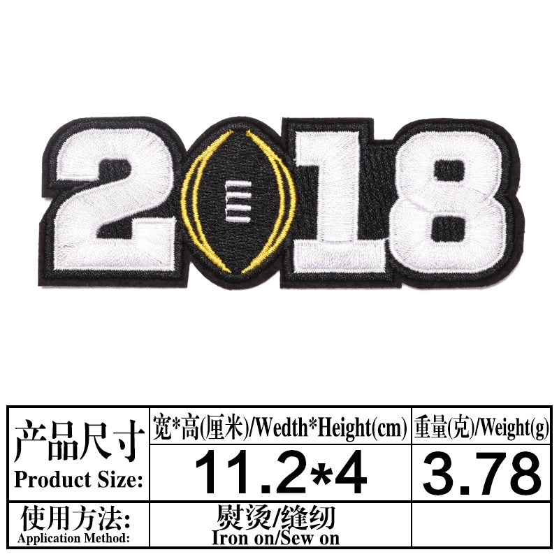 Wholesale Baseball Team Embroidered Patches Set 16 Styles Cloth Badges For Clothing Stylish DIY Accessory