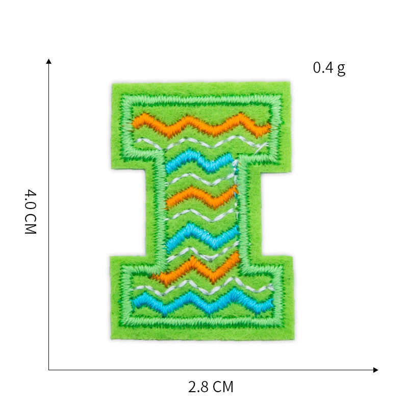 Wholesale Trendy Embroidered Letter Patches Yarn Cloth Sew On Appliques For Clothing DIY Craft Supply And Fashion Accessory Gift