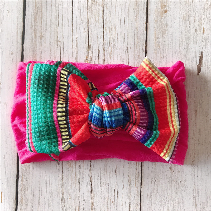 Wholesale Nylon Printed Baby Headband