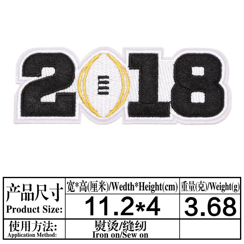 Wholesale Baseball Team Embroidered Patches Set 16 Styles Cloth Badges For Clothing Stylish DIY Accessory