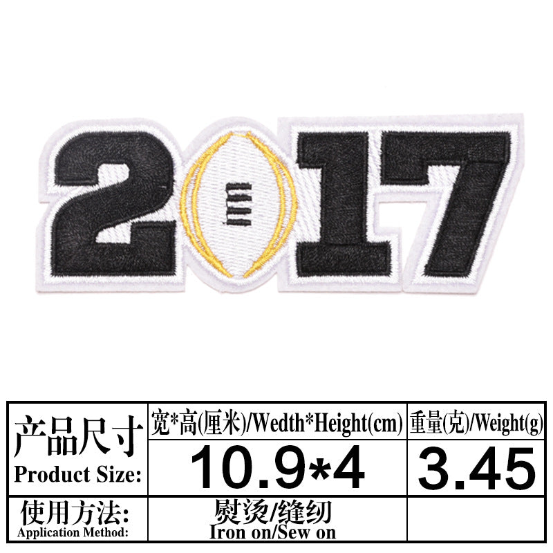 Wholesale Baseball Team Embroidered Patches Set 16 Styles Cloth Badges For Clothing Stylish DIY Accessory
