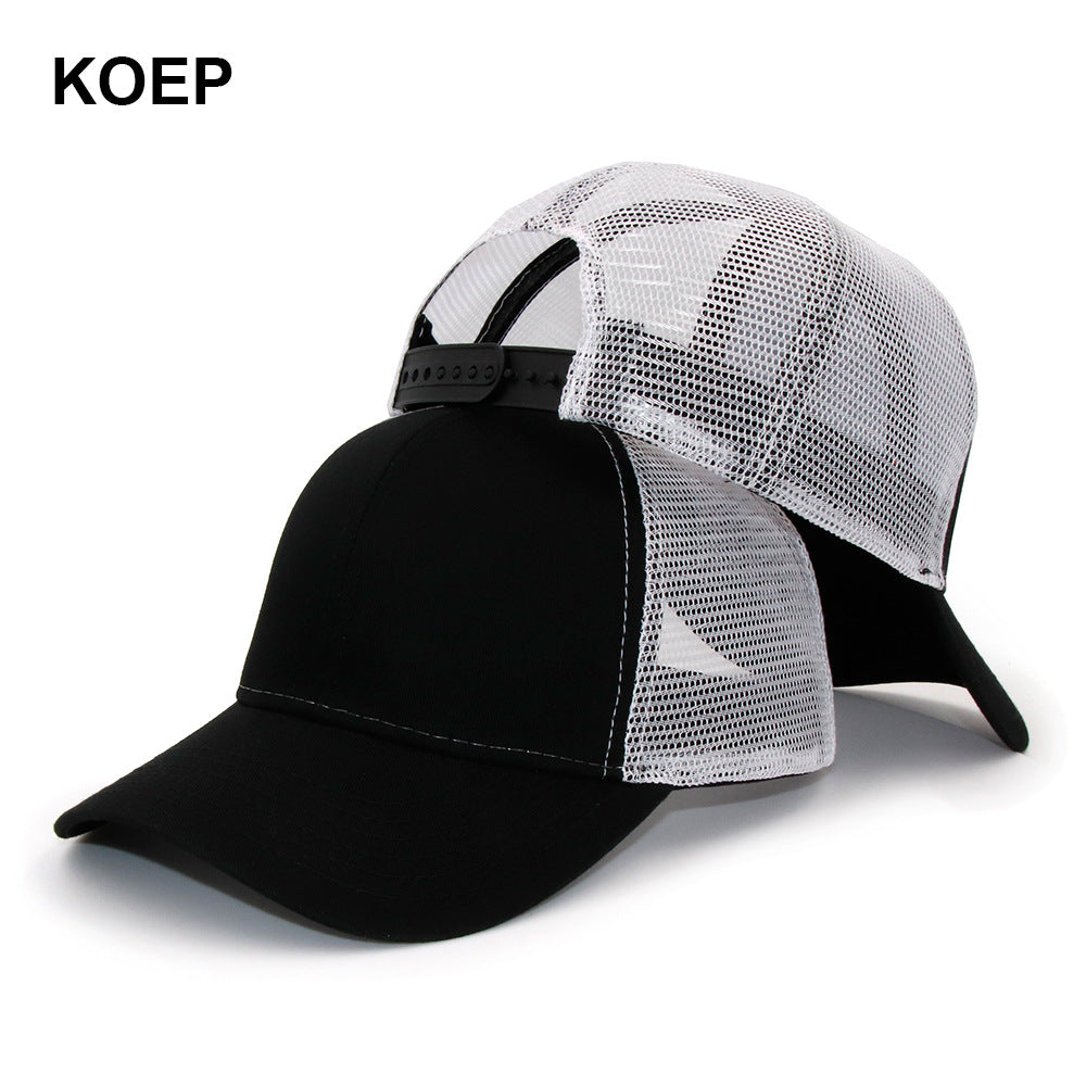 Wholesale Cotton Baseball Cap Breathable Mesh Cap Breathable 6-Panel Cap