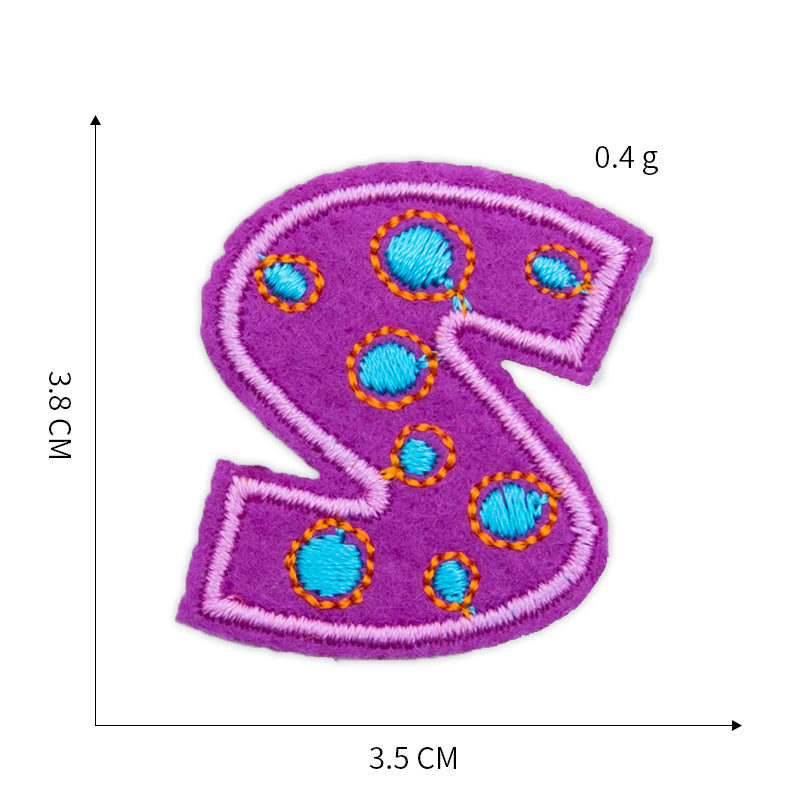 Wholesale Trendy Embroidered Letter Patches Yarn Cloth Sew On Appliques For Clothing DIY Craft Supply And Fashion Accessory Gift