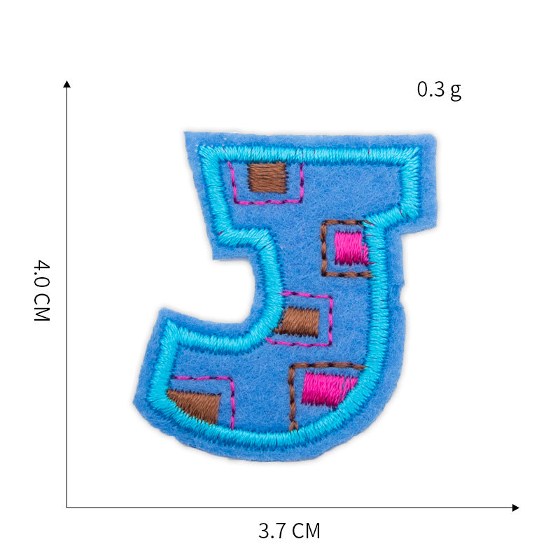 Wholesale Trendy Embroidered Letter Patches Yarn Cloth Sew On Appliques For Clothing DIY Craft Supply And Fashion Accessory Gift
