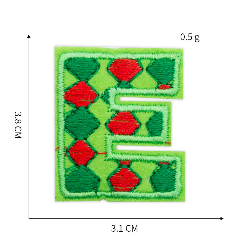 Wholesale Trendy Embroidered Letter Patches Yarn Cloth Sew On Appliques For Clothing DIY Craft Supply And Fashion Accessory Gift