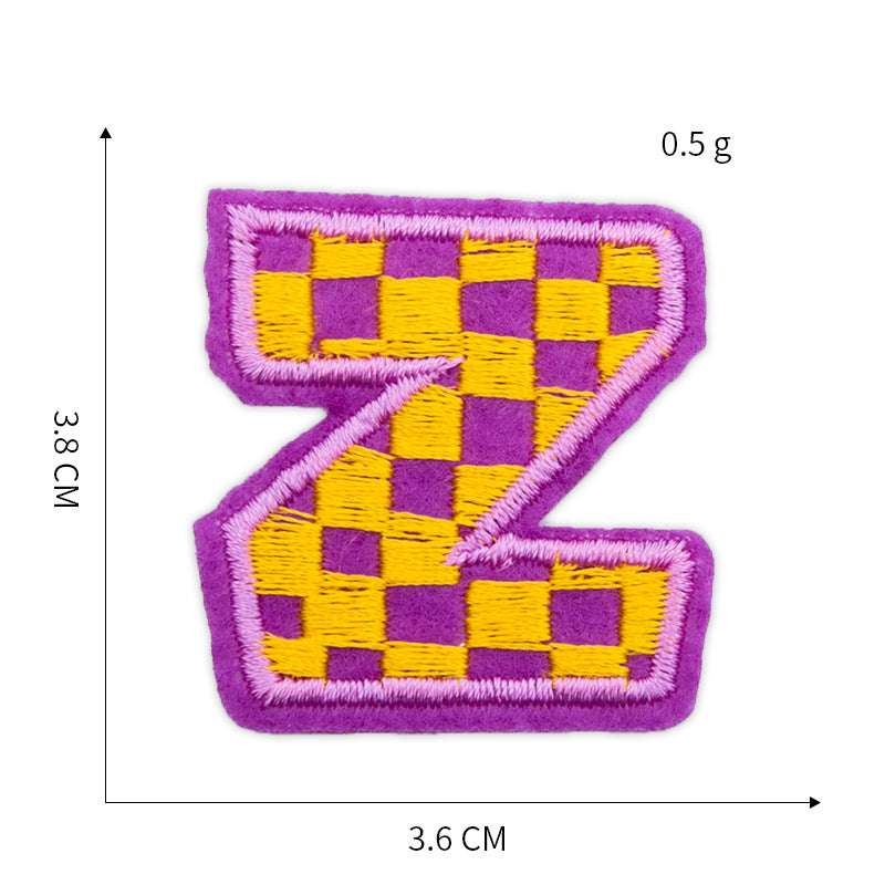 Wholesale Trendy Embroidered Letter Patches Yarn Cloth Sew On Appliques For Clothing DIY Craft Supply And Fashion Accessory Gift