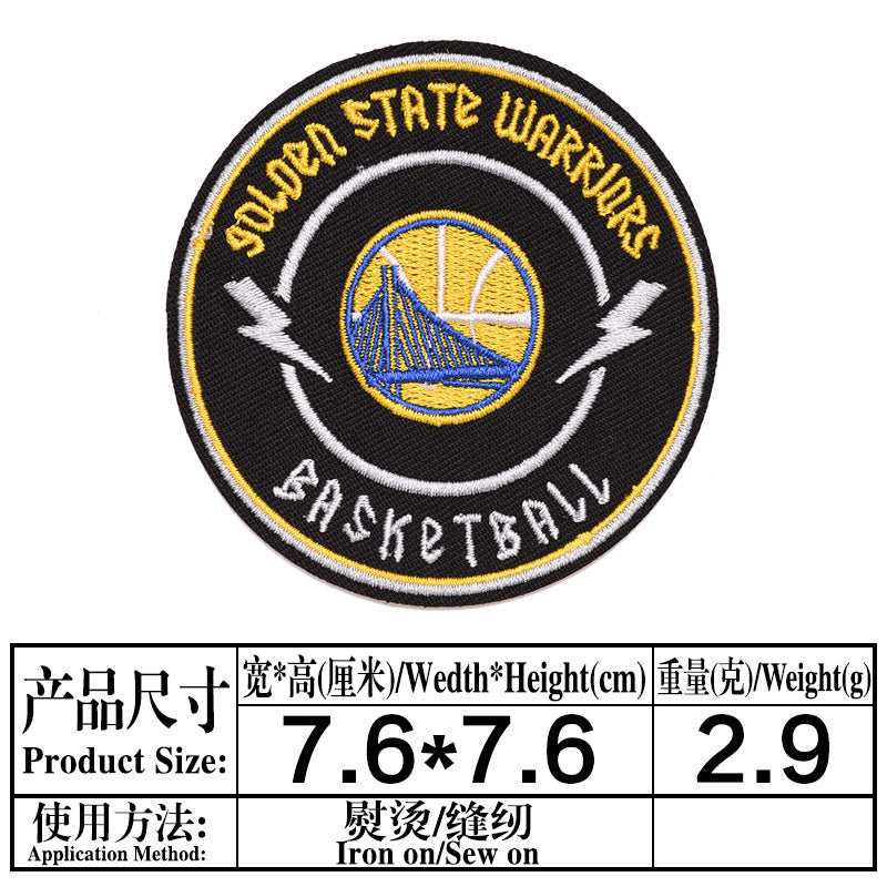 Wholesale Patch Cloth Sticker Baseball Team Round LetterSticker