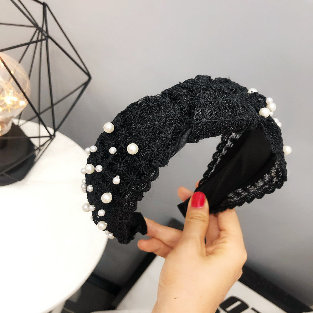 Wholesale Lace Knotted Wide Brimmed Headband
