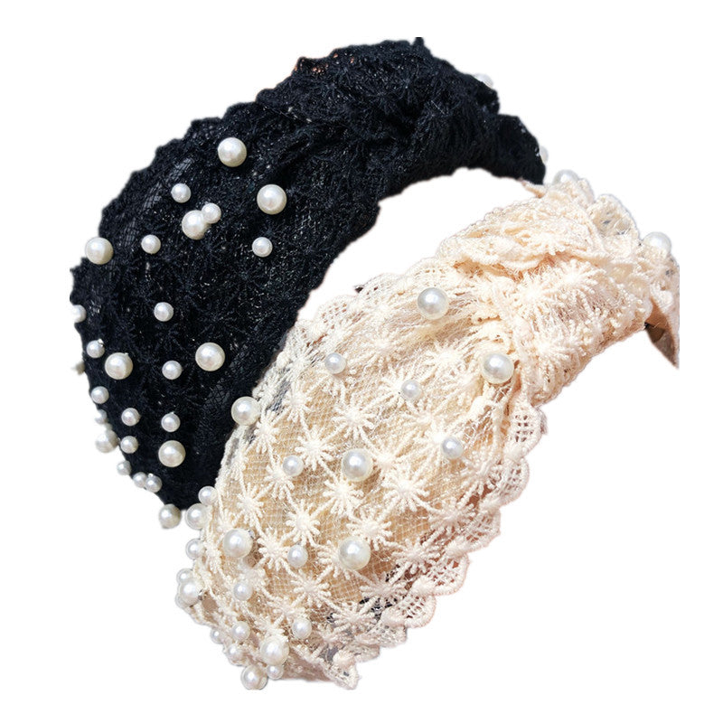 Wholesale Lace Knotted Wide Brimmed Headband