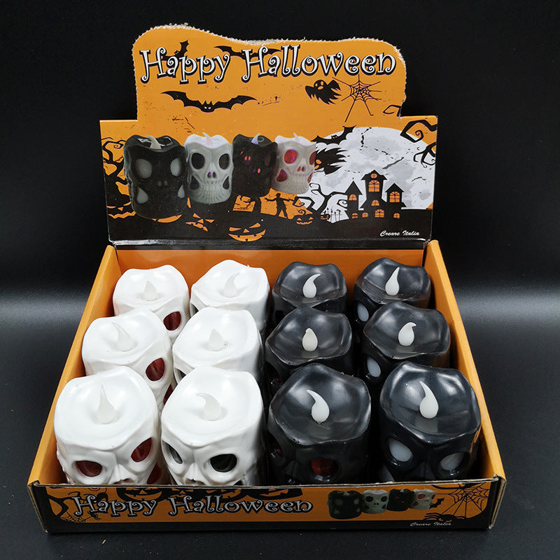 Wholesale Halloween Pumpkin Lantern Decoration LED Electronic Plastic Candle