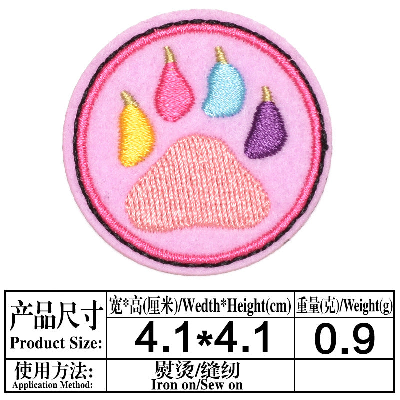 Wholesale Felt Cartoon Embroidered Patches Cute Iron On Sew On DIY Clothing Repair Badges Stylish Gift Set For Resale
