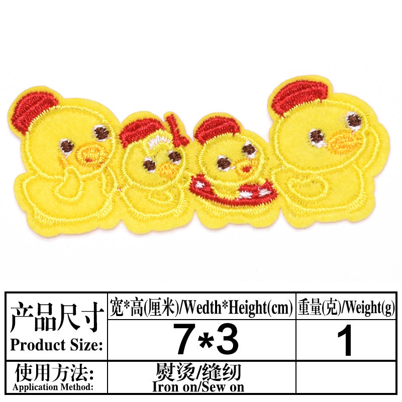 Wholesale Felt Cartoon Embroidered Patches Cute Iron On Sew On DIY Clothing Repair Badges Stylish Gift Set For Resale