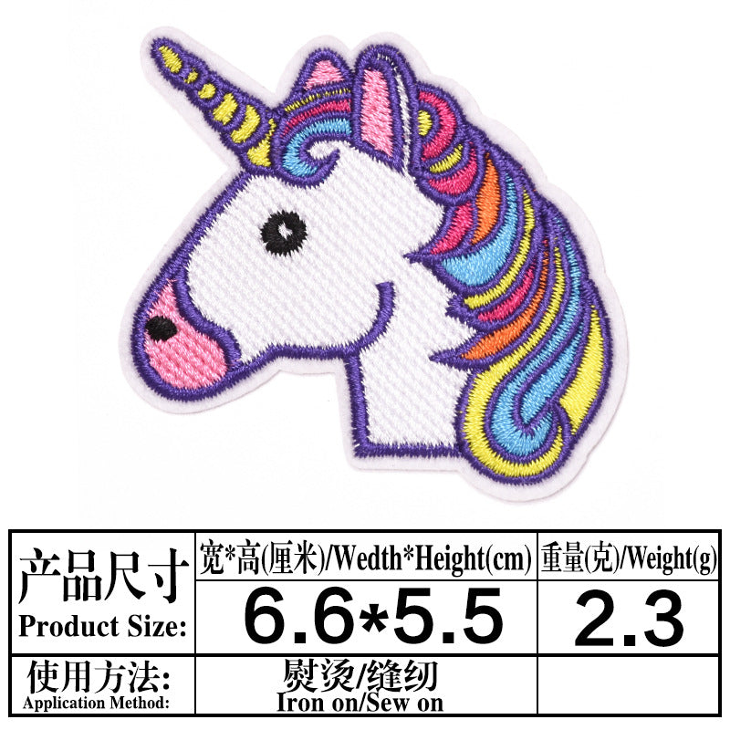 Wholesale Felt Cartoon Embroidered Patches Cute Iron On Sew On DIY Clothing Repair Badges Stylish Gift Set For Resale