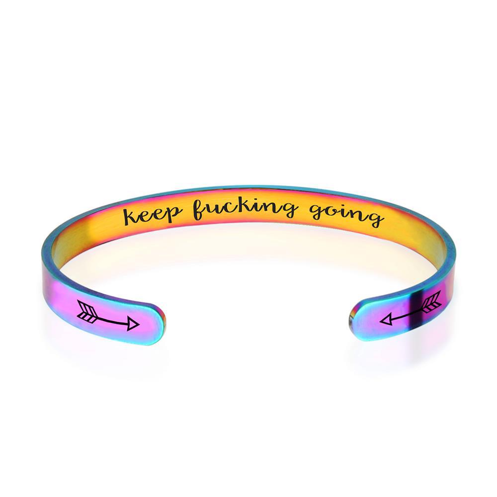 Brazalete multicolor de apertura de forma de acero inoxidable al por mayor