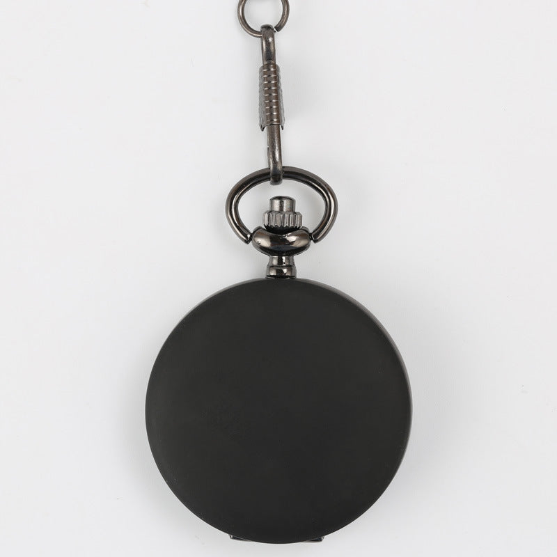 Wholesale Stainless Steel Outdoor Sports Glossy Quartz Matte Silver Creative Pocket Watch