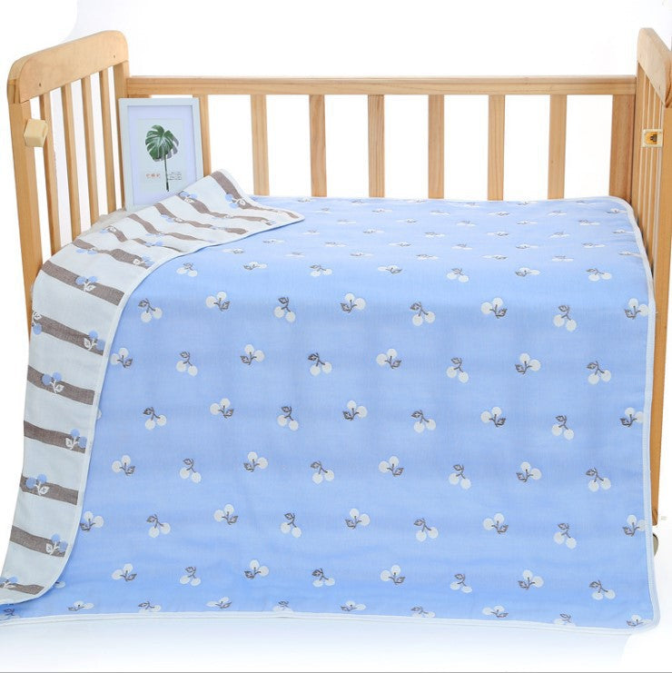 Wholesale Six-layer gauze blanket quality children's quilt infant towel quilt children's cotton gauze bath towel 110*110cm
