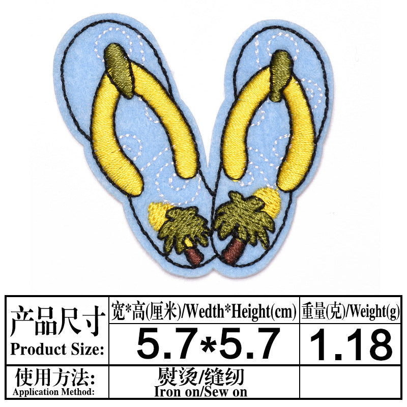 Wholesale Felt Cartoon Embroidered Patches Cute Iron On Sew On DIY Clothing Repair Badges Stylish Gift Set For Resale