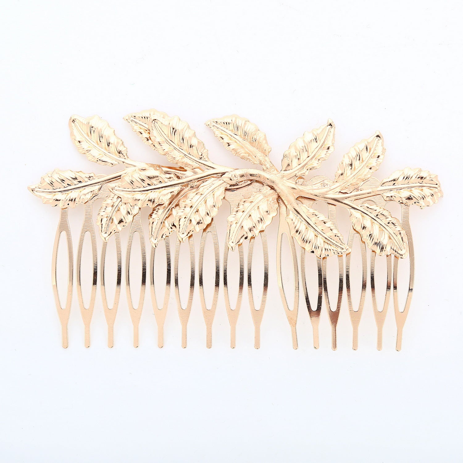 Wholesale Christmas Bride Gold Leaf Crown Tiara Hair accessories